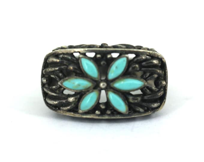 Vintage Sterling Silver and Turquoise Ring RG 534