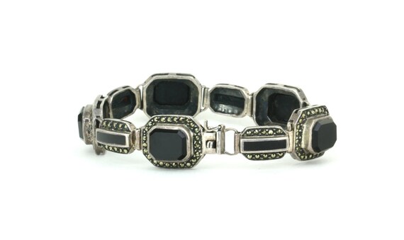 ブレスレット ROMANTINUER SN141 BLACK STONE BRACELET REGAL BLACK STONE LION BRACELET – Mensdoor