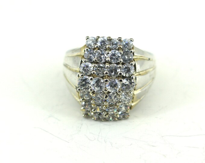 Size 8 Statement CZ Ring 925 Sterling Silver RG 3031