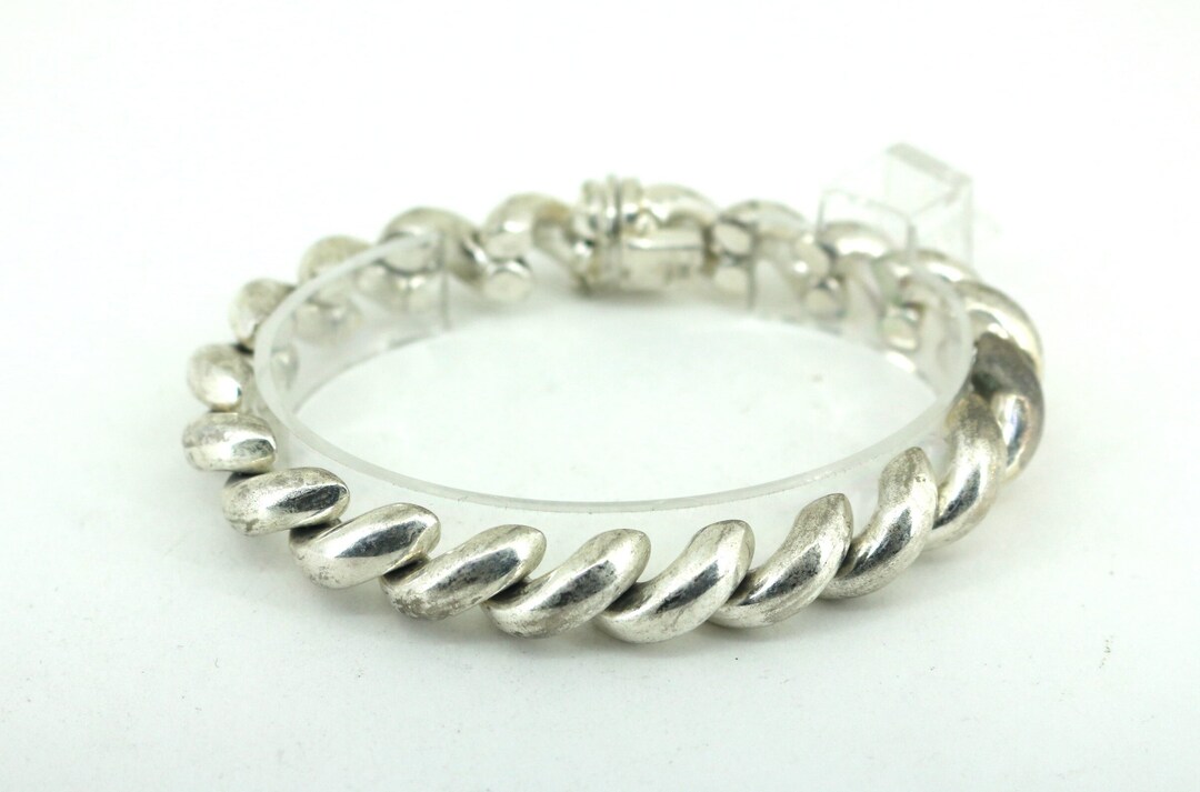 Vintage 7.5 in San Marco Bracelet Macaroni Design Bracelet Etsy