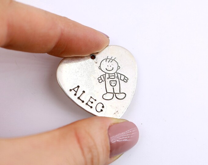 Vintage Beautiful Lucy Ann Designer Alec Name Design Pendant 925 Sterling  PD 1923