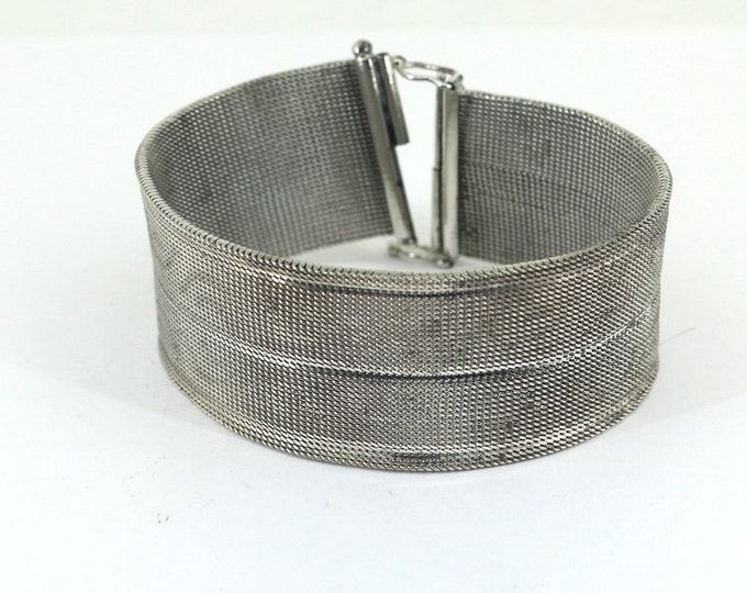 Vintage Unisex Shiny Wheat Chain Soldered with X-Textured Middle Links Design Bracelet 925 Sterling Silver Br 3091