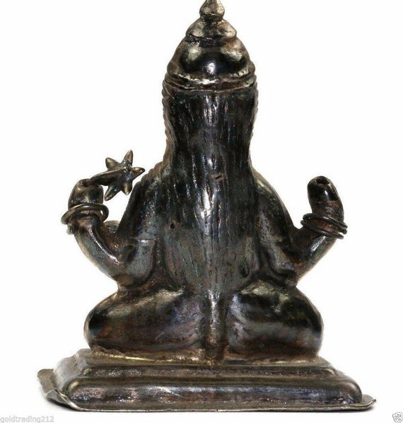 Antique Buddhism God Vishnu Four Arms Hindu Minia… - image 2
