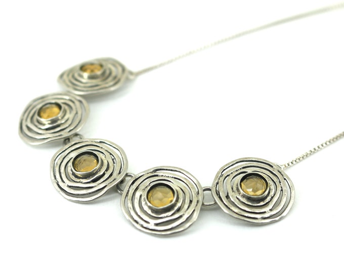 17 Inch Israel Bili Swirl Necklace 925 Sterling NC 1425