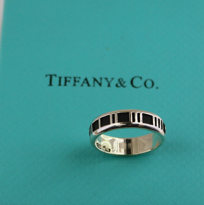 Authentique Tiffany Co Beautiful Atlas Roman Numerals 1995 Etsy