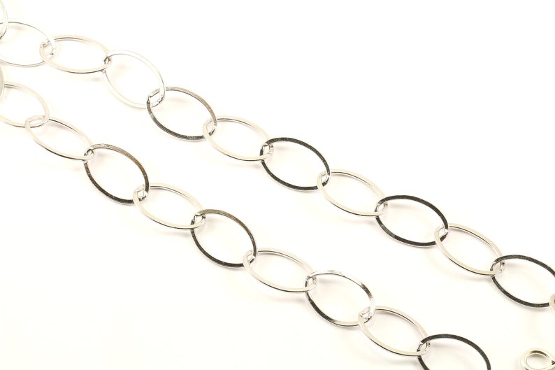 Vintage Large Oval Infinity Design Links Toggle Chain Necklace 925 Sterling Silver NC 1366