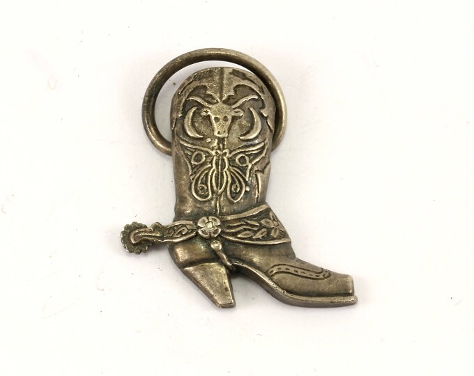 Vintage Boot Design Pendant 925 Sterling PD 1429