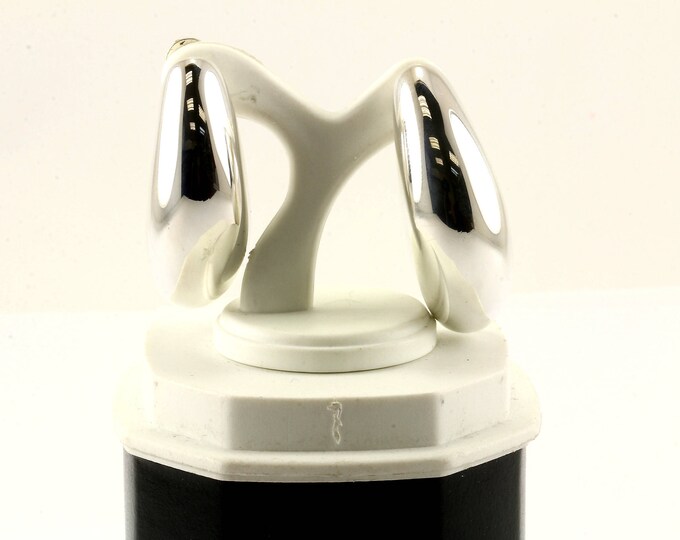 Vintage Bean Design Earrings 925 Sterling Silver ER 870-E