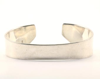 Vintage Women Freeform Design Cuff Bracelet 925 Sterling BR 169