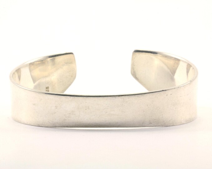 Vintage Women Freeform Design Cuff Bracelet 925 Sterling BR 169