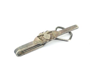 Pinza para corbata estilo vintage Swank Klip Design, plata de ley 925, OT 066