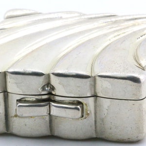 Vintage Volupte Pend Small Pill Box With Mirror Silver OT 217L