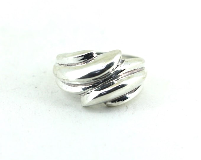 Vintage Size 5.75 Dome Ring 925 Sterling RG 3315