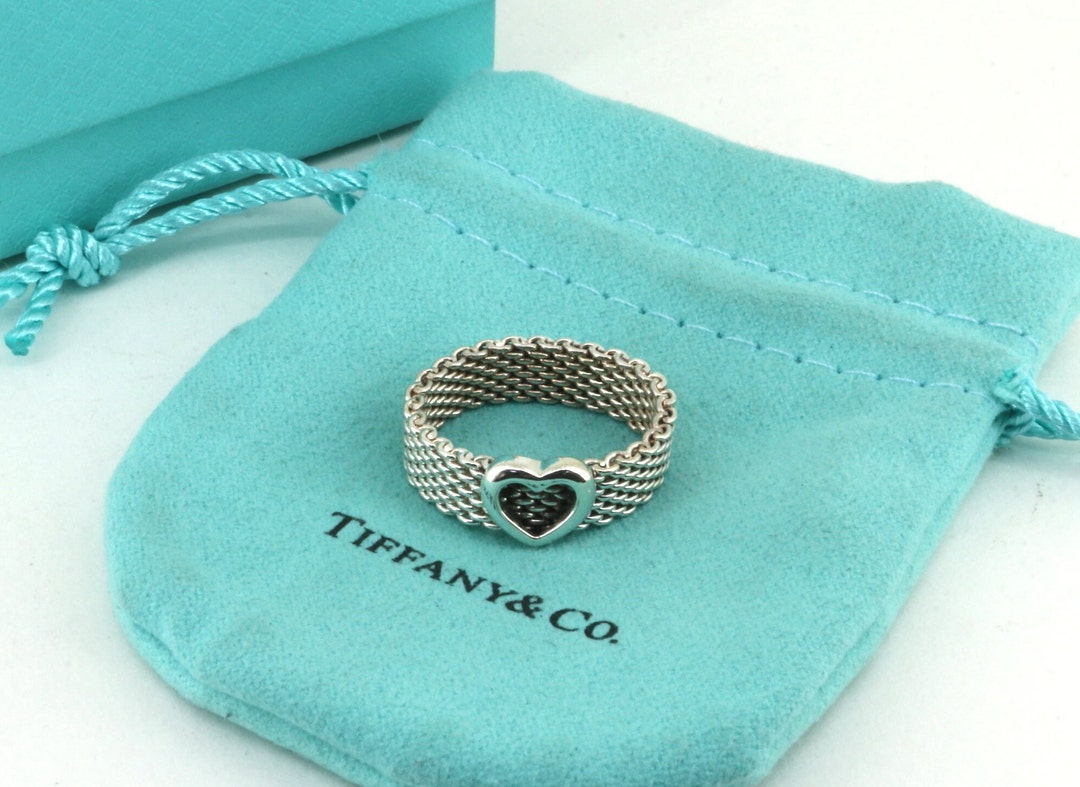 TIFFANY & Co 925 シルバー ハート マネークリップ 正規レア TIFFANY&COティファニー ペレット ハート型