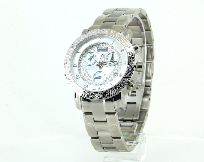 Authentic Techno Diezel Real Diamonds Japan Movement Men's Watch AL 88888