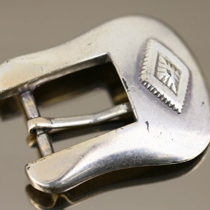 Vintage 1992 Taiwan R.O.C Western Design Belt Buckle Sterling Silver OT 263