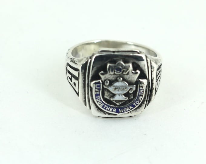 Vintage Reed & Co NYC 197 BKLYN Ring 925 Sterling Silver RG 1858