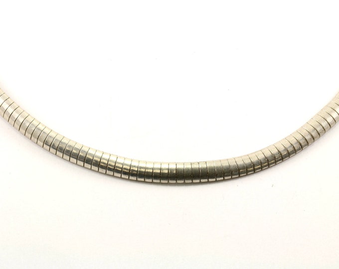 Vintage 16 Inch Snake Style Chain Necklace 925 Sterling Silver NC 289-E