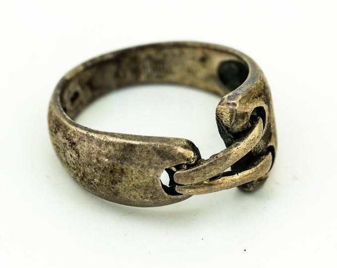 Size 7 Tightened by Wire Open Cut Design Vintage Beautiful Band Ring for Men & Women 925 Sterling Silver RG 695Q