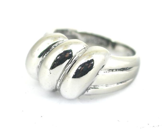Vintage Thailand Rope Twist Design Band Ring 925 Sterling RG 4603