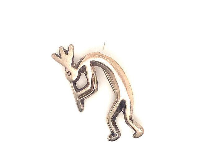 Vintage Brooch | Kokopelli God Of Sex Notches Brooch | Navajo Design Brooch | Pin/Brooch | Silver 925 Sterling Brooch | BB 989B