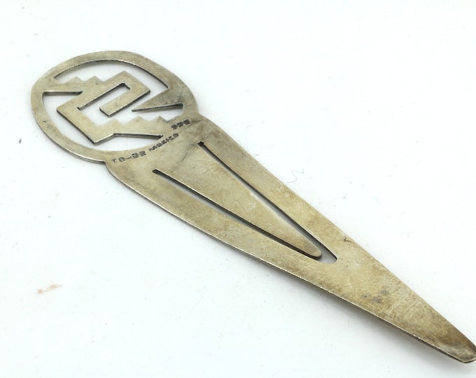 Vintage Navajo Handmade Bookmark 925 Sterling  Silver OT 386