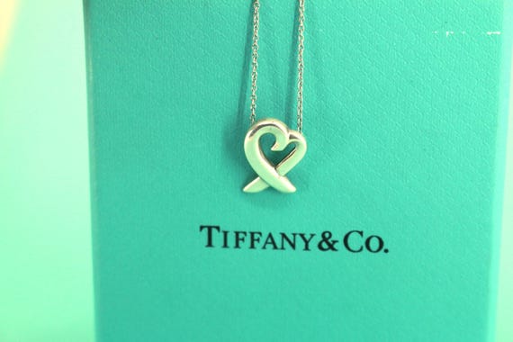 Tiffany & Co. Paloma Picasso Loving Heart Necklace 925 Sterling NC