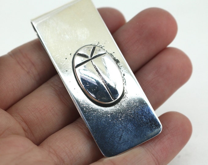 Bettle Money Holder Clip 925 Sterling Ot 45Q