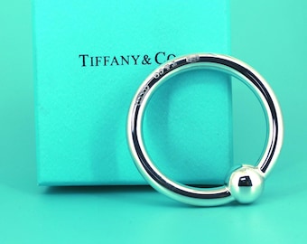 Authentic Tiffany & Co. Beautiful Shiny Round Design Baby Rattle Toy 925 Sterling OT 91