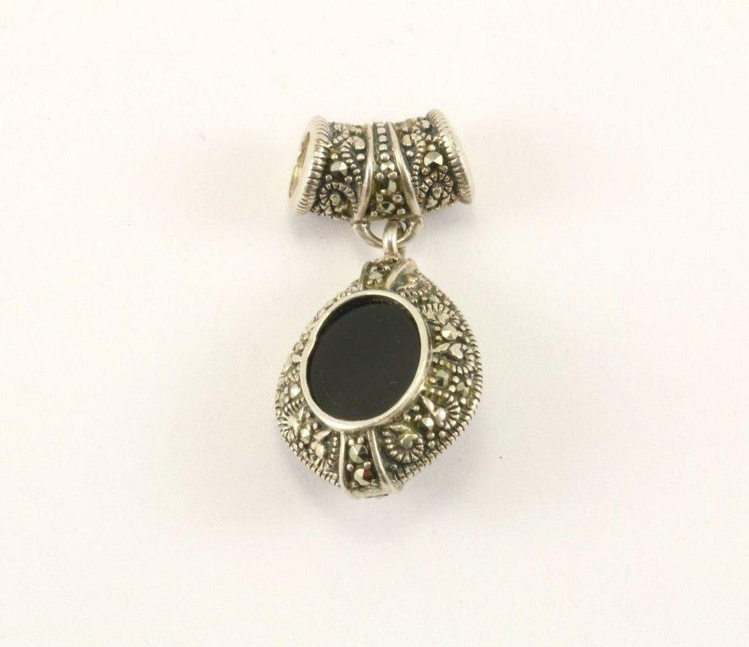 ocaille アンティーク　ヴィンテージ オニキス？ネックレス　マーカサイト ocaille アンティーク ヴィンテージ オニキス？ネックレス