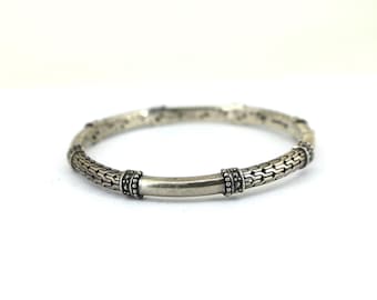 Pulsera rígida vintage Sarda Jewelry de plata de ley BR 152