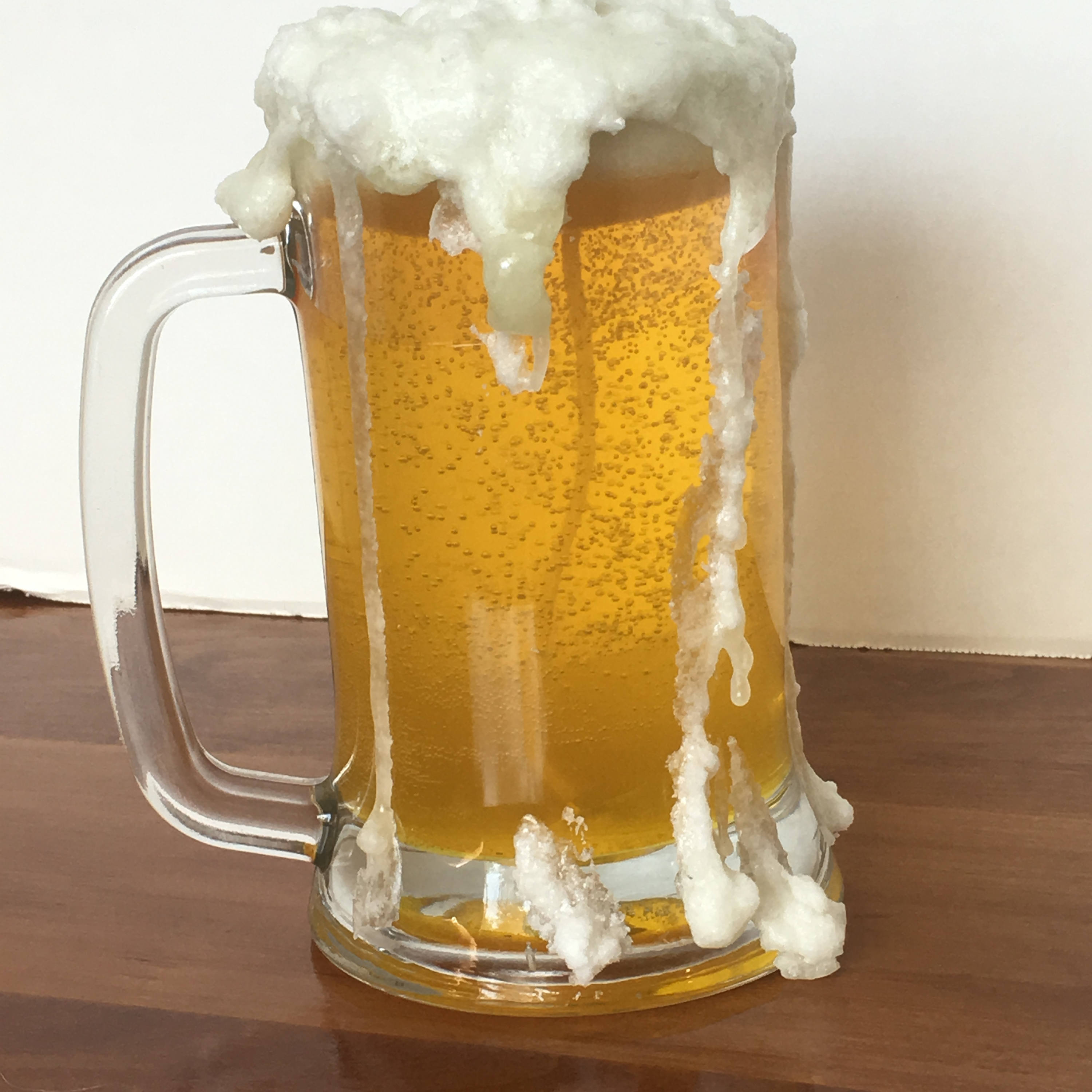 Beer mug gel wax candle with paraffin wax head Etsy