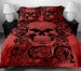 3 Pcs Skull Pattern Bedding Set Twin Full Queen King Size Duvet Cover With 2 Matching Pillowcase 