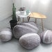 Large Stuffed Rocks Stone Pillows, Home Decoration Pebble Living Throw Pillows 