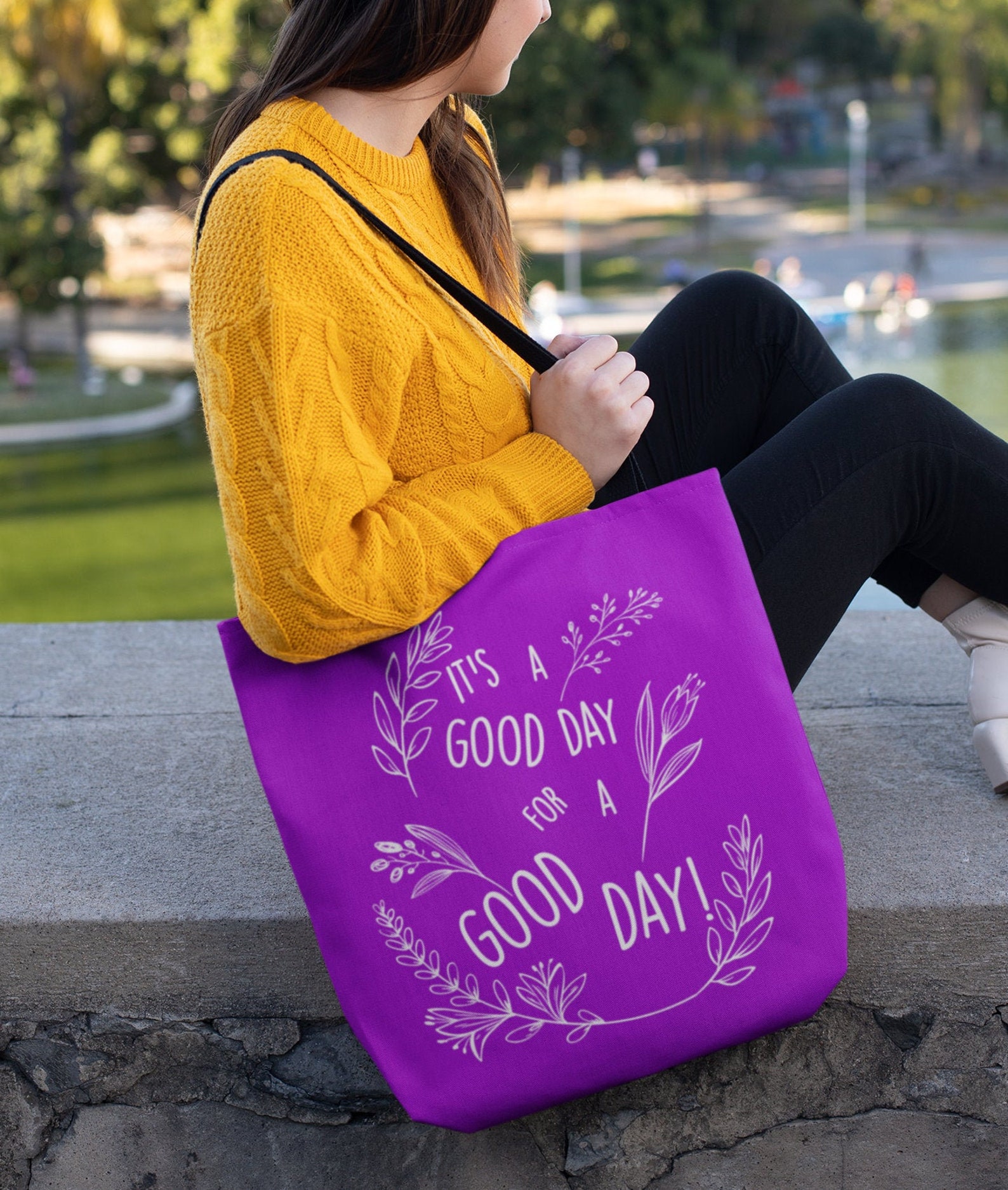 It's a good day for a good day Tote bag floral tote Etsy