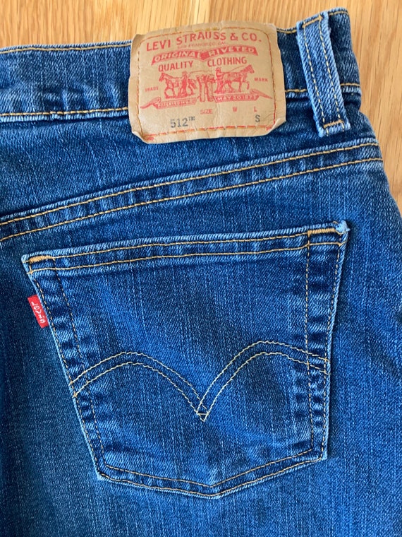 Levi's 512 30" High Waist Medium Wash Vintage Jea… - image 3