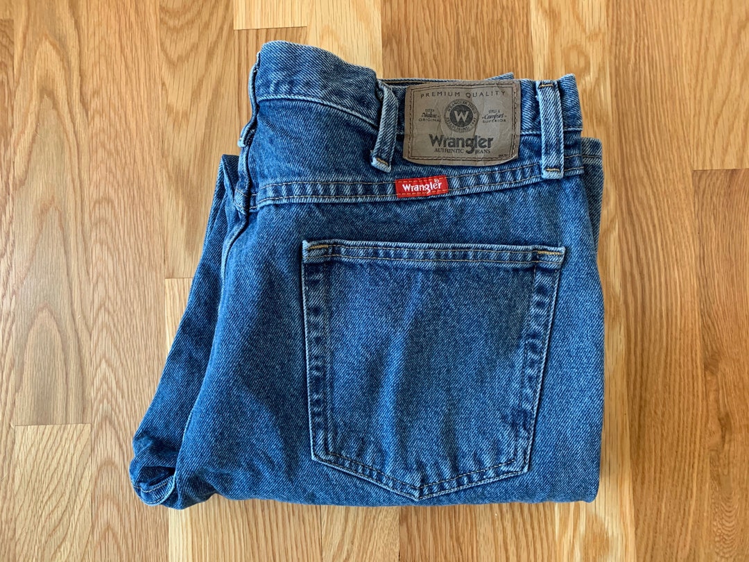 Wrangler 32 Men's / Boyfriend Medium Wash Vtg Jeans - Etsy