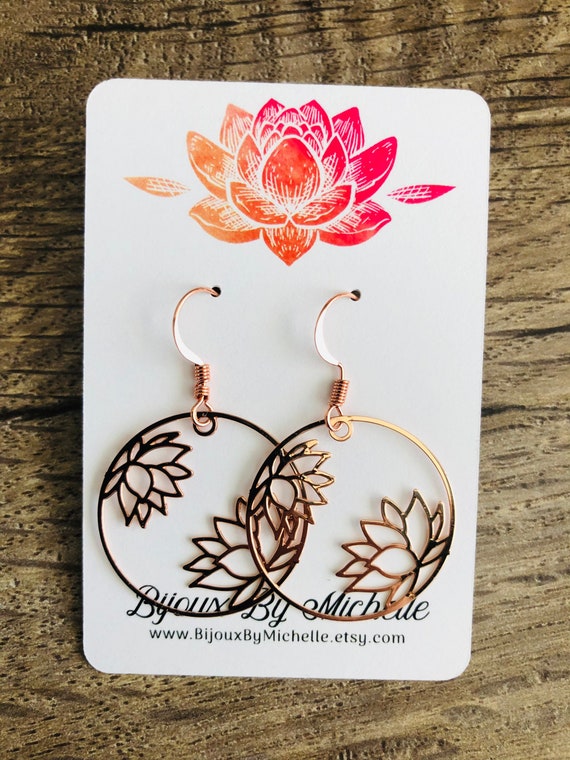 Lotus Flower Filigree Earrings Lotus Flower Filigree Earrings