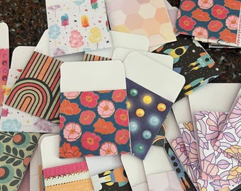 Bundle of library pockets (15 assorted)