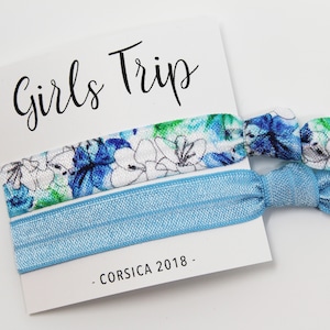 Girls Trip Hair Ties, Bachelorette Favors, Elastic Wrist Bands/Bracelets, Bachelorette Party Favors, Beach Party Favors