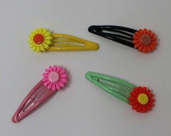 Colorful Hairpins, Hair Clips for Children, for Her, Hair Claws, Small Clips, Floral Hair Clips