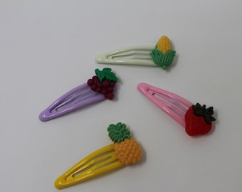 Horquillas coloridas de frutas.Clip para el cabello.Para niños.