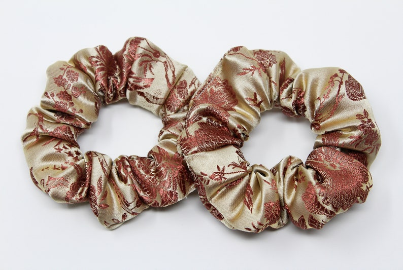 Floral Print Hair Scrunchie Hair Tie Gentle Hair Elastic Etsy