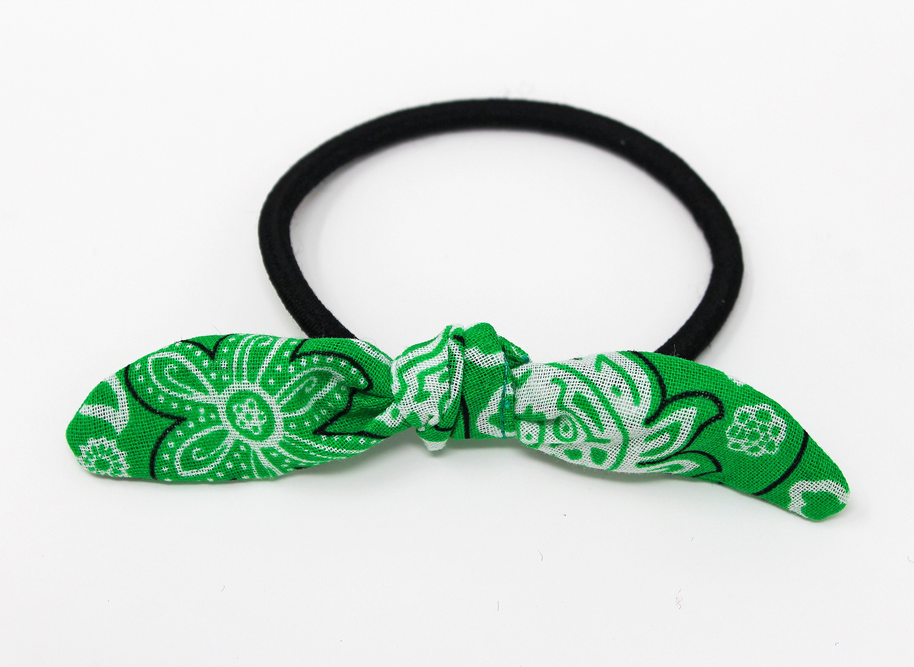 Bandana Bow Hair Ties Bandana Hair Elastics Bow Elastic Hair Etsy Ireland