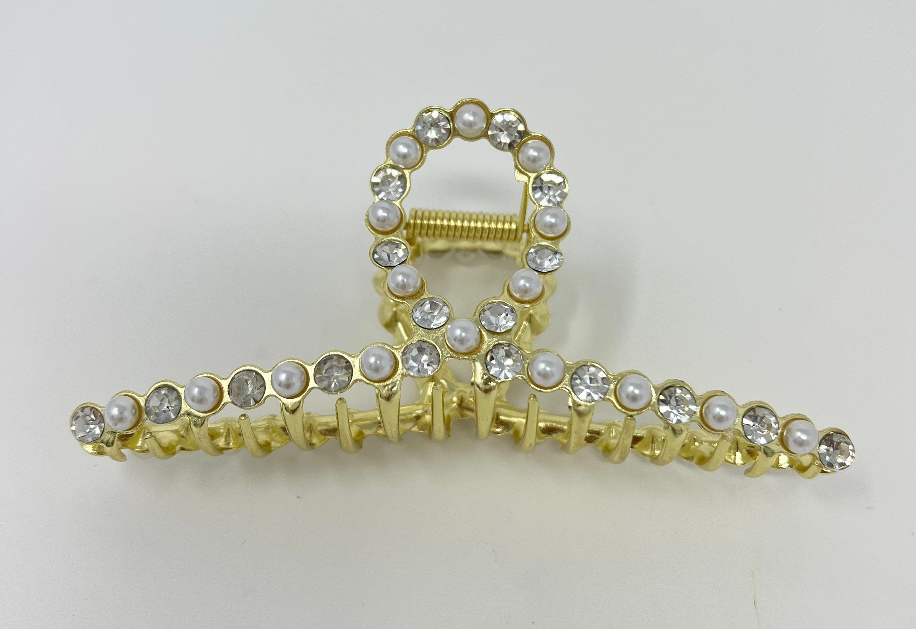 Pearl Golden Hair Claw Clip,rhinestone Claw,hair Accessories for