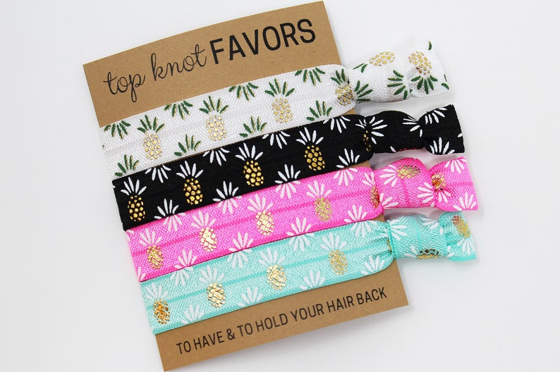 Pineapple Express Hair Tie Set Hair Ties Elastic Hair Ties Etsy