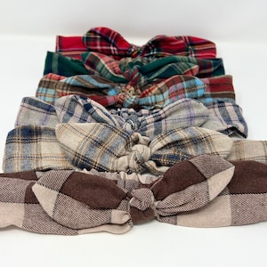 Faixas de cabeça para adultos, faixa de cabeça xadrez para mulheres, faixa de cabeça de torção grossa, acessório de cabelo, presente