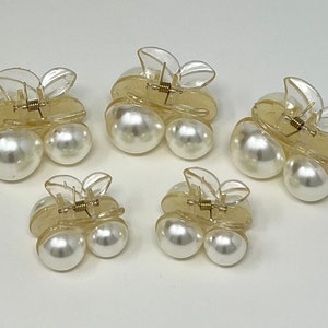 Elegant pearl hair claw clip,hair clip,accessories for her small hair claw Mother’s Day gift