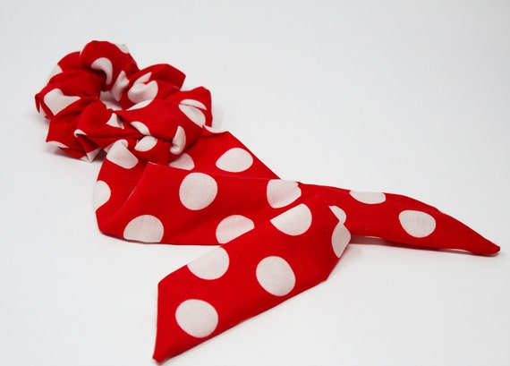 ヘアアクセサリー [BMUET(TE)]IRibbon scrunch-check / red Amazon.com : Womens Girls Red Cherry Bow Scrunchie Elastic