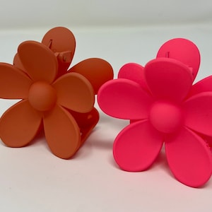 Cute flower hair clip,temperament flower claw clip,daisy flower plastic claw hair clip